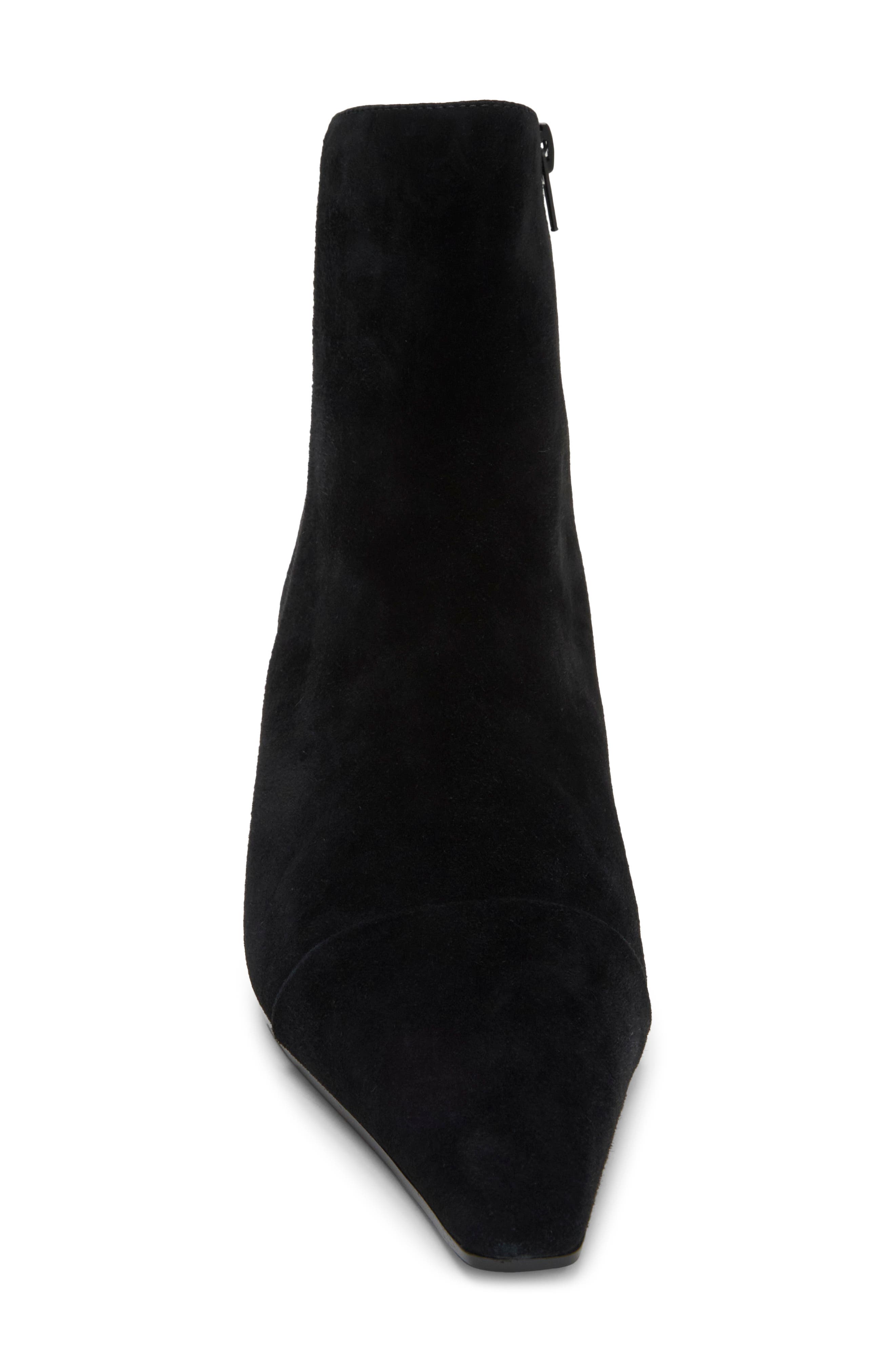 No Time Kitten Heel Bootie, Alternate, color, BLACK SUEDE