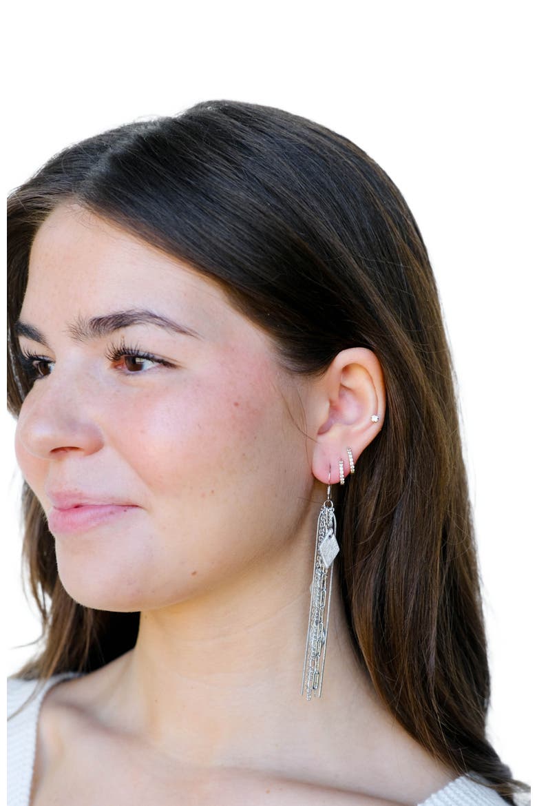 Vintage Jolene Earrings, Alternate, color, Vintage Silver