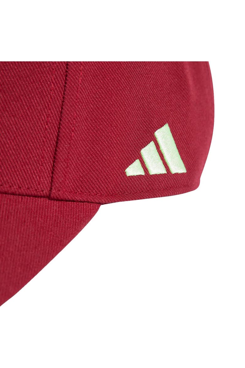 Men's adidas Green Mexico National Team Dad Adjustable Hat, Alternate, color, Burgundy