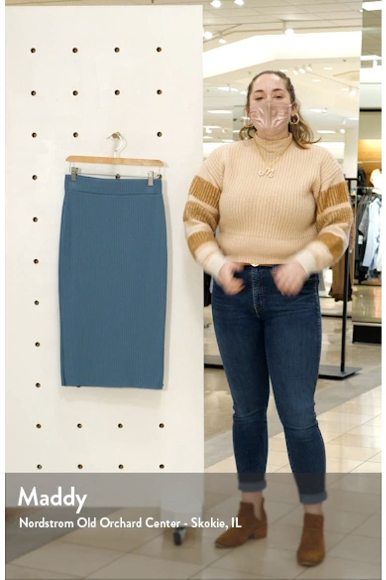 Rib Knit Pencil Skirt video