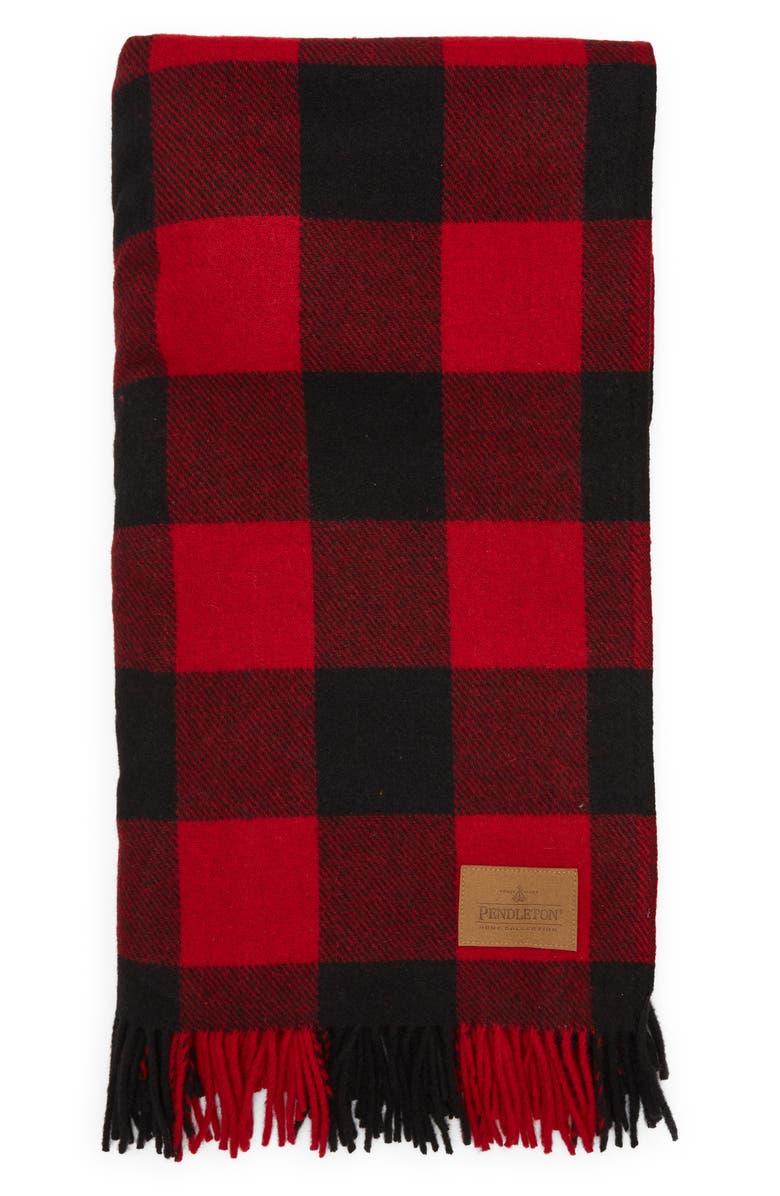 Pendleton Motor Robe Wool Throw Blanket with Carrying Straps, Main, color, Rob Roy
