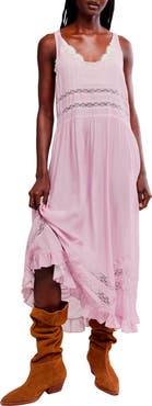 Free People Voile and Lace Midi Dress