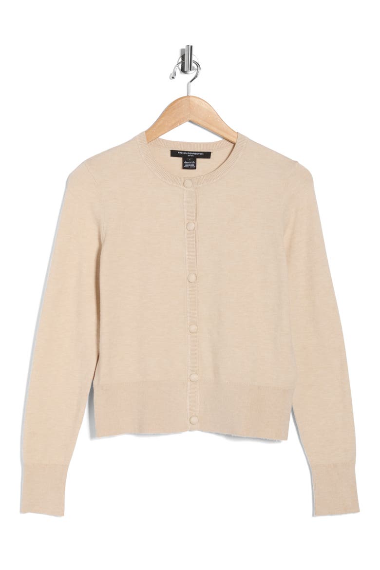 Covered Button Cardigan, Alternate, color, OATMEAL MEL