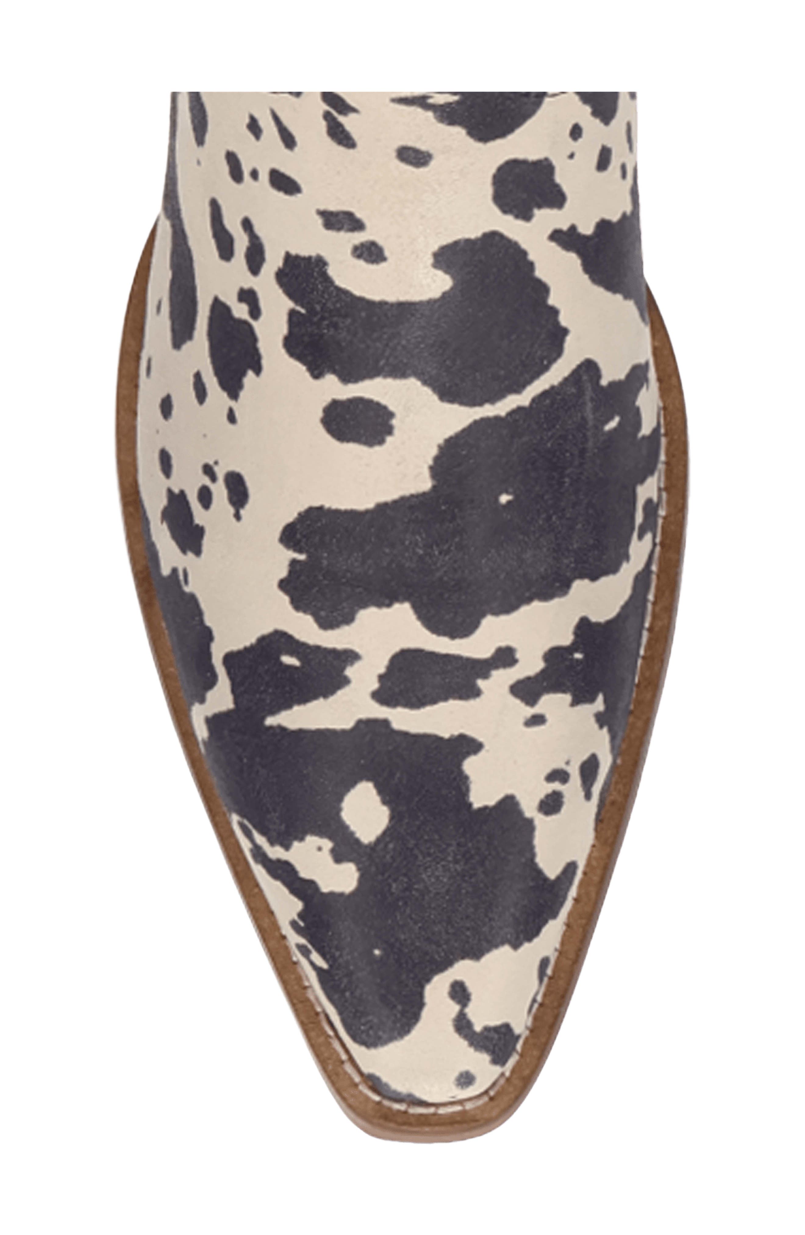 Bull's Eye Western Boot, Alternate, color, BLACK COW PRINT