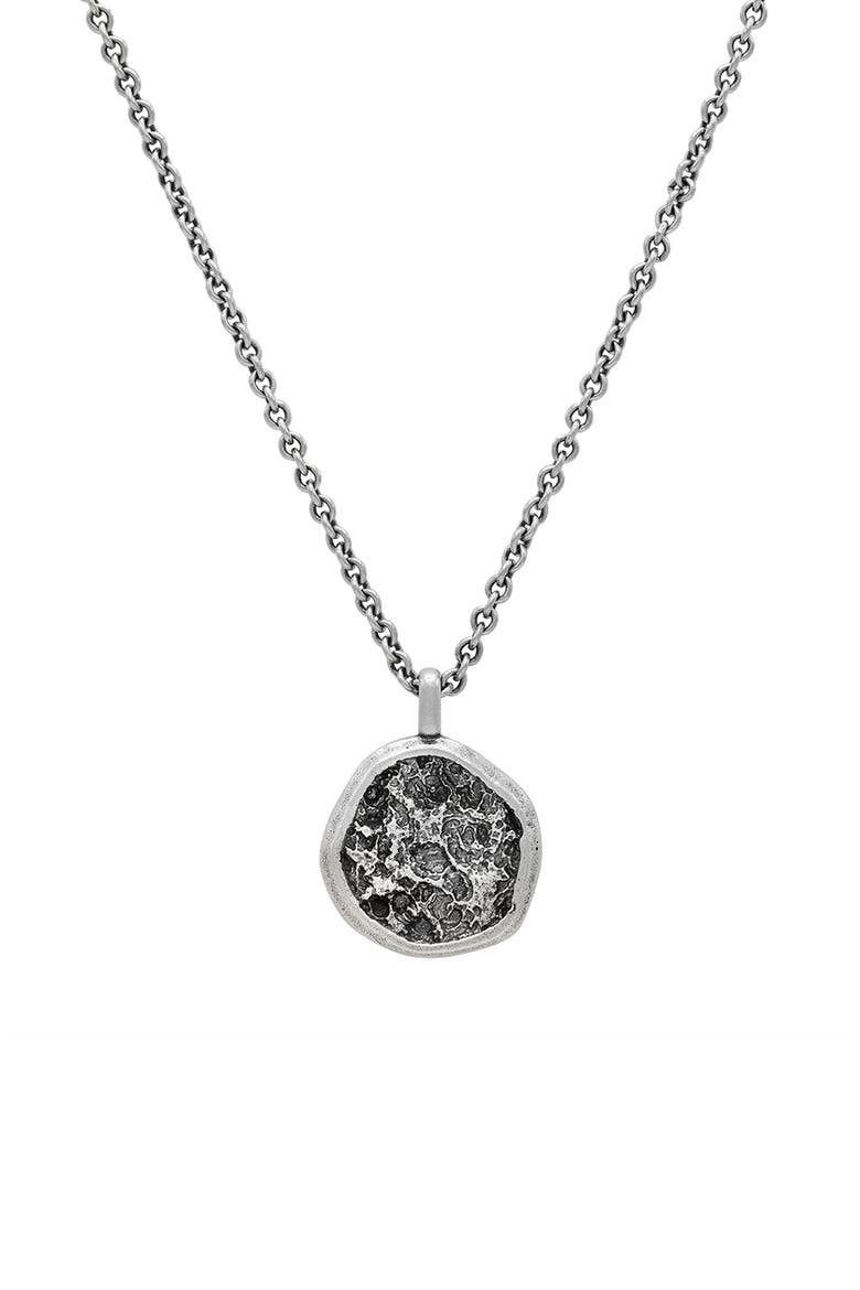 Men's Artisan Sterling Silver Pendant Necklace, Main, color, SILVER
