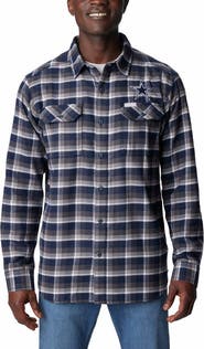Columbia Men's Columbia Navy Dallas Cowboys Flare Gun Flannel Button-Up Shirt