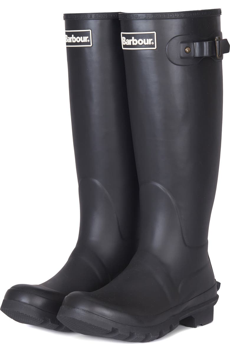 Barbour Bede Rain Boot, Main, color, Black