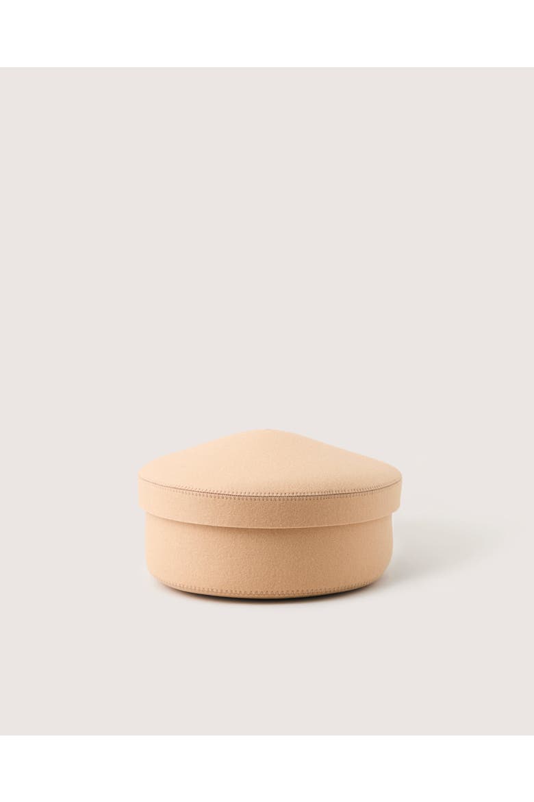 Merino Wool Medium Bin w/ Lid, Main, color, Latte