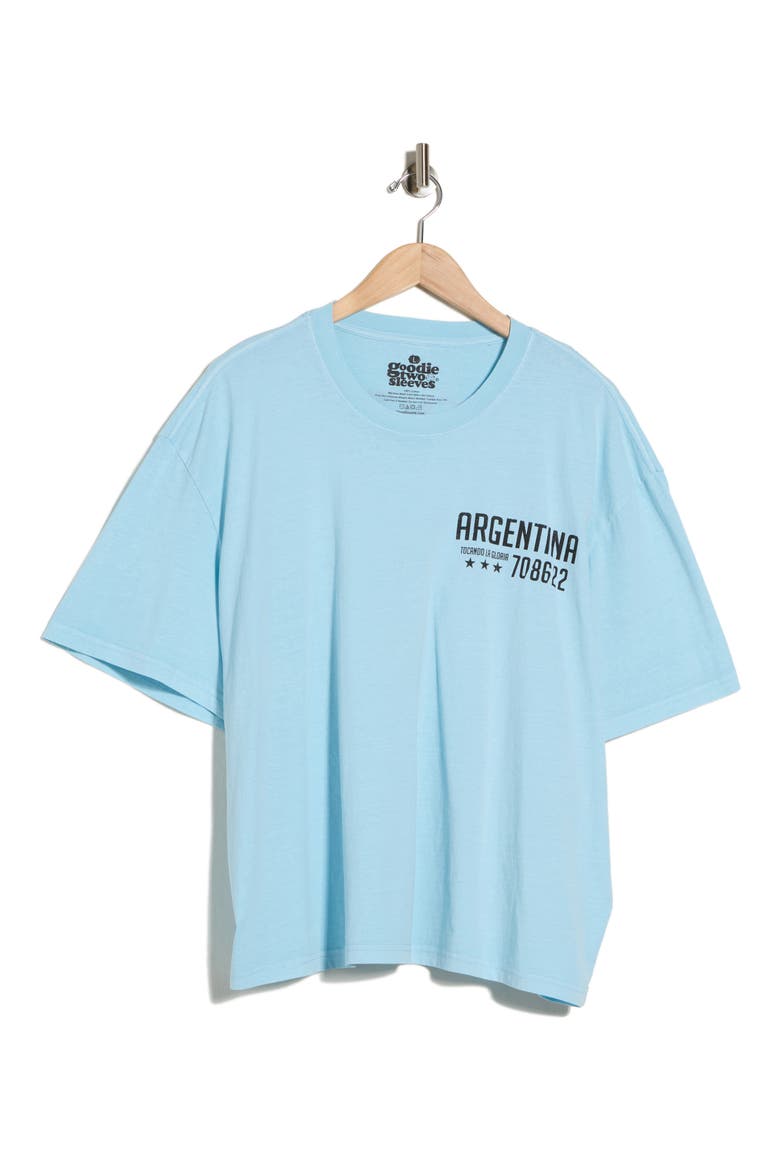 Goodie Argetina Futbol Tee, Alternate, color, BLUE