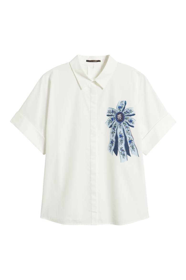 Bonnie Short Sleeve Button-Up Shirt, Alternate, color, WHITE MULTI