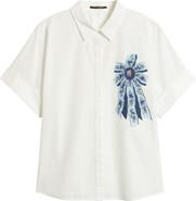 KOBI HALPERIN Bonnie Short Sleeve Button-Up Shirt