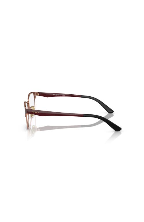 Vogue Eyewear 54mm Square Optical Glasses In Gold