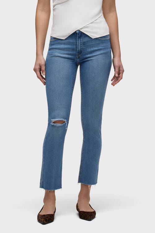 Hudson Jeans Nico Mid-rise Straight Ankle In Blue