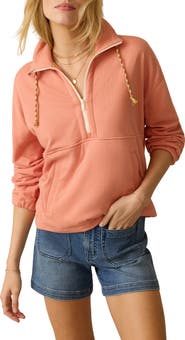 Faherty High Tide Half Zip Terry Sweatshirt