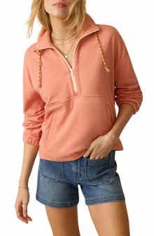 High Tide Half Zip Terry Sweatshirt