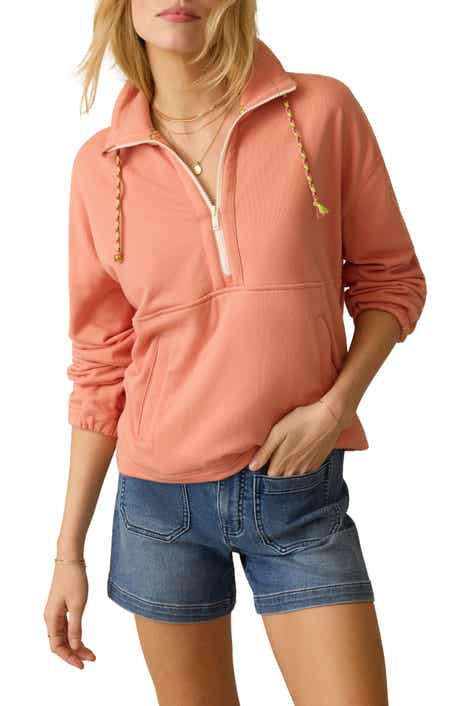 High Tide Half Zip Terry Sweatshirt