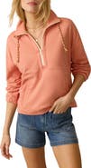 Faherty High Tide Half Zip Terry Sweatshirt