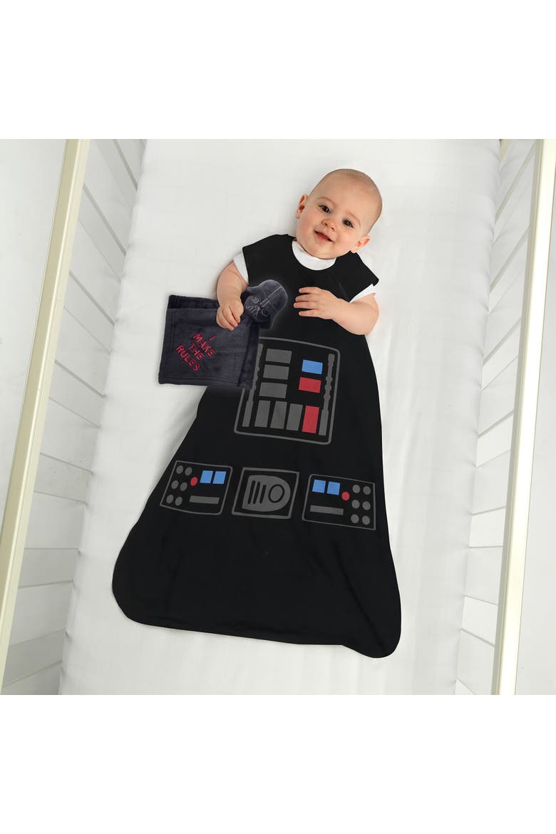 Star Wars Darth Vader Wearable Blanket & Lovey Baby Gift Set - 2pc, Alternate, color, Black