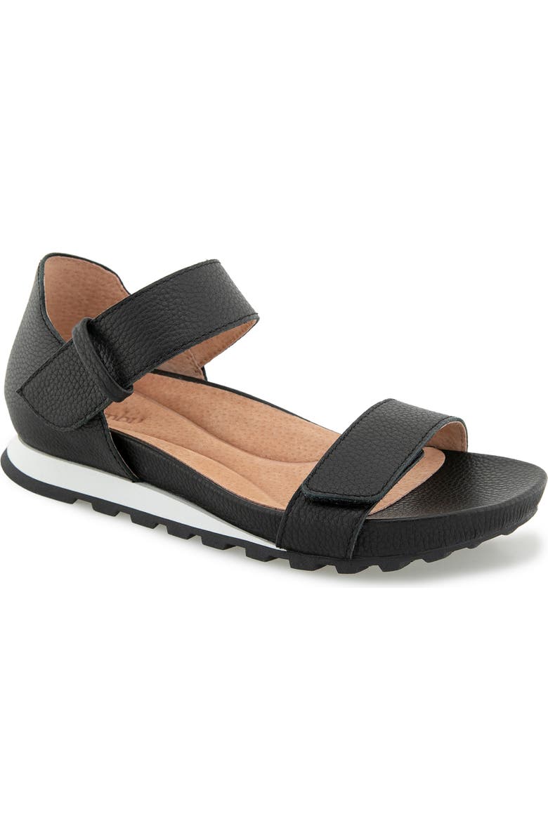 Jambu Linda Casual Wedge Sandal, Main, color, Black