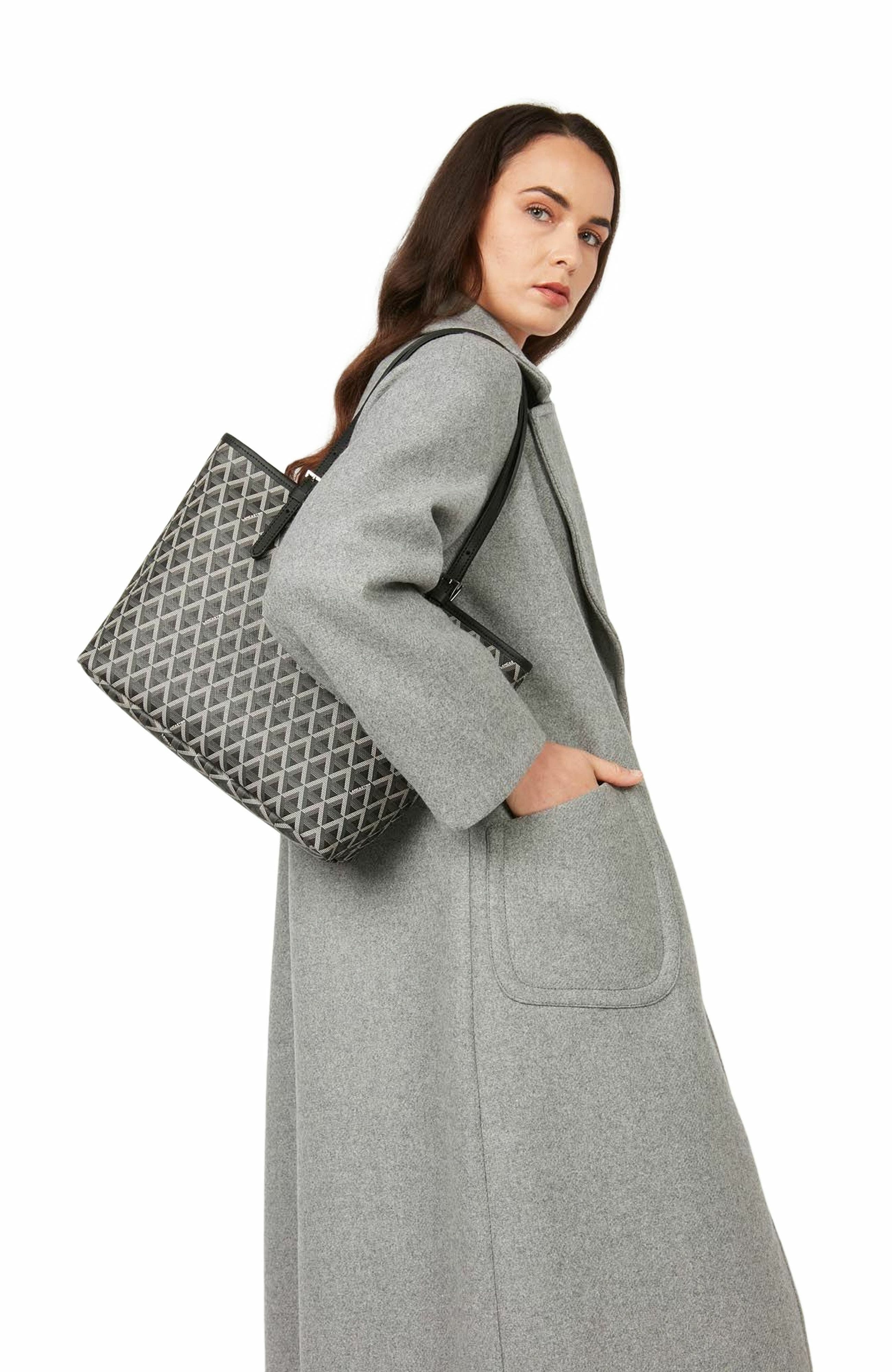 Lancaster Zipped Shoulder Tote Bag M Ikon, Alternate, color, 