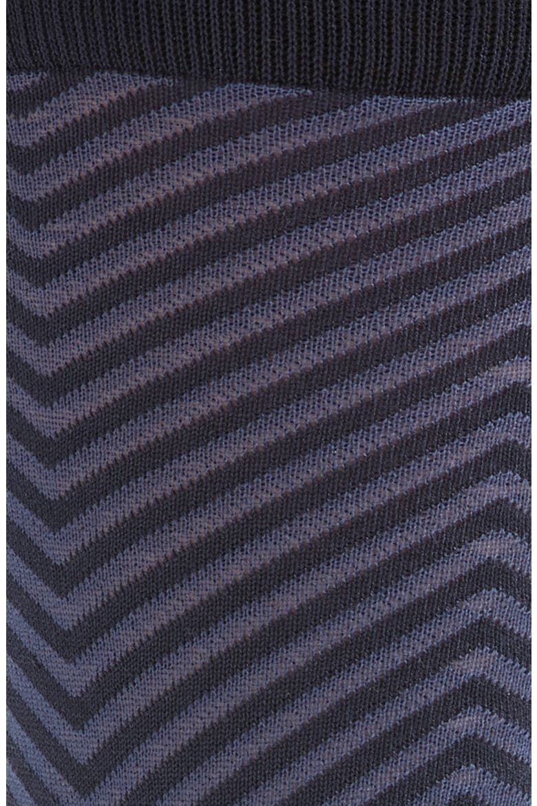 Chevron Crew Socks, Alternate, color, NAVY PEACOAT