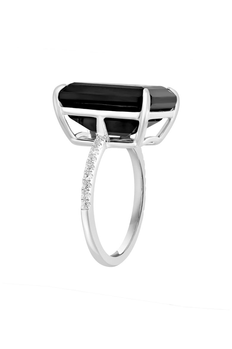 Onyx Prong Set Ring, Alternate, color, BLACK