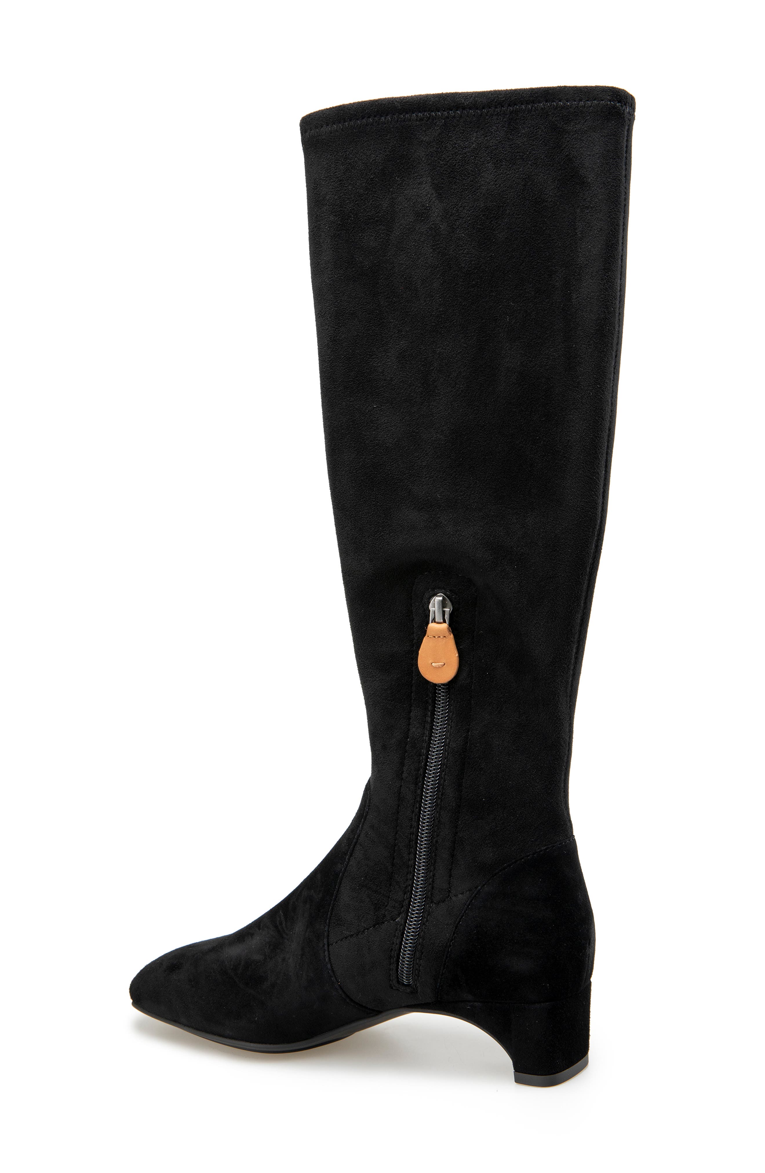 Namaste Knee High Boot, Alternate, color, BLACK SUEDE