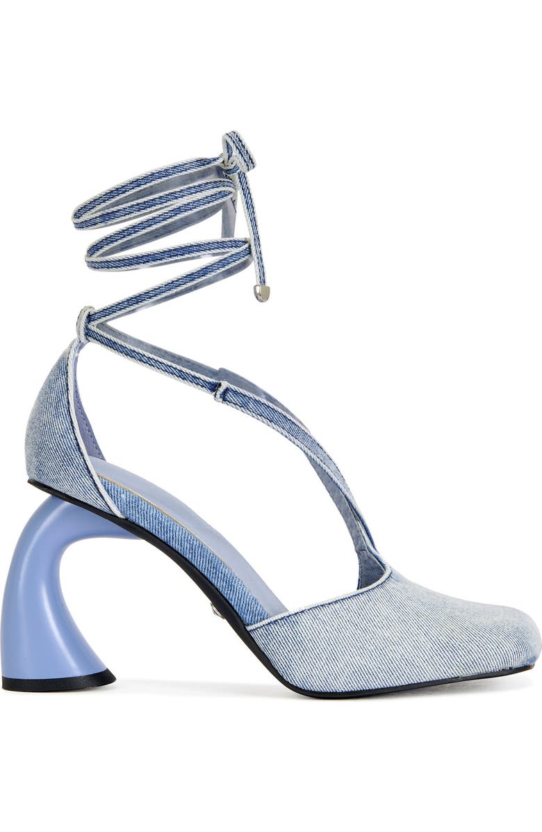 AZALEA WANG Buiky Ankle Wrap Sandal, Alternate, color,