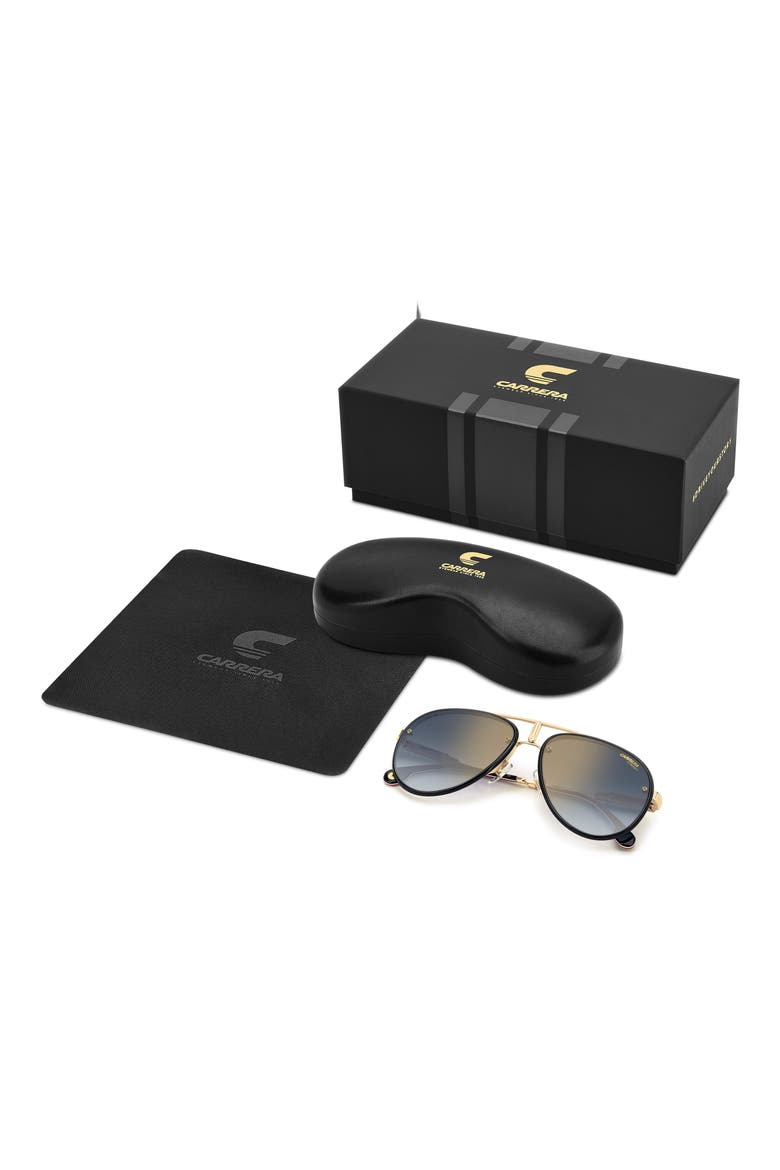 Glory 58mm Pilot Sunglasses, Alternate, color, GOLD RED