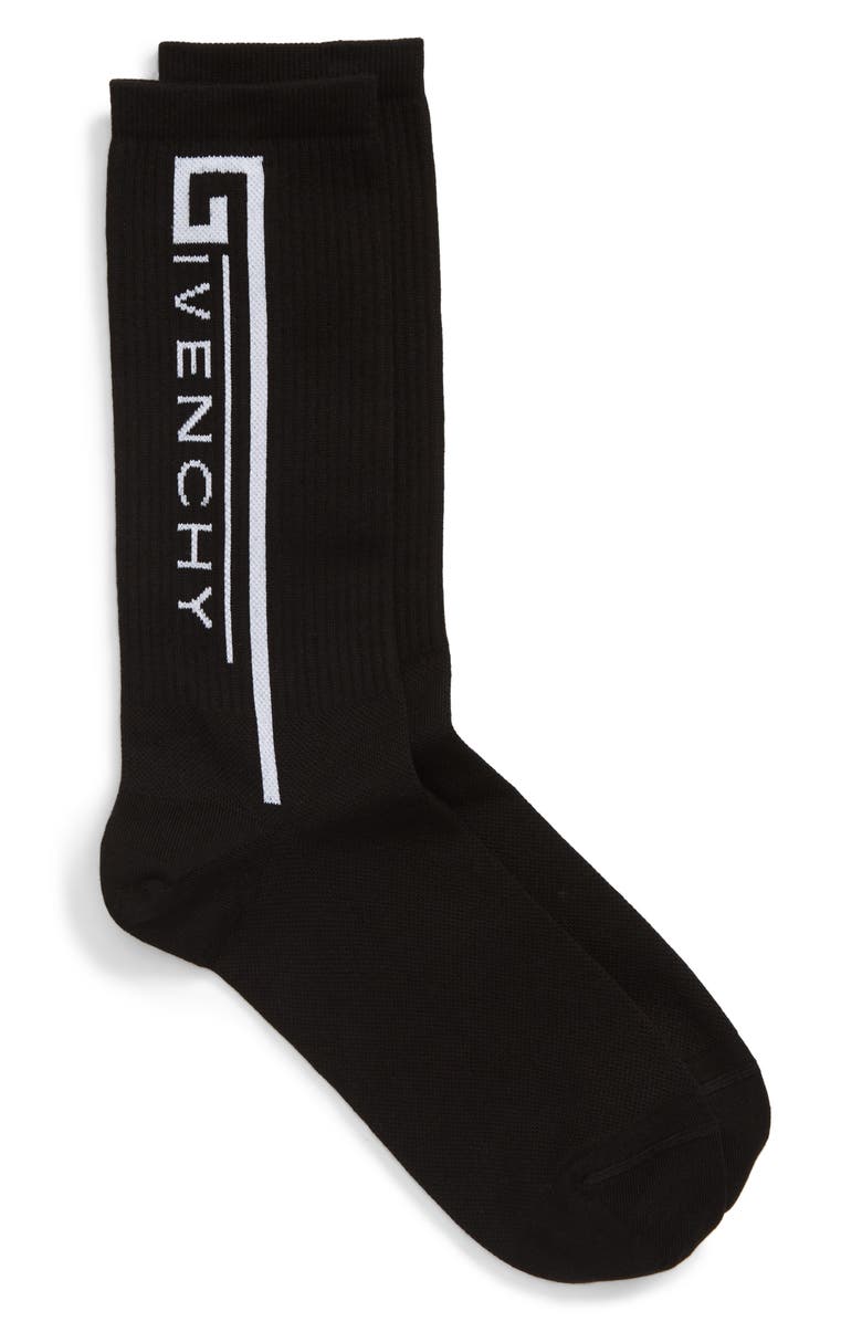 Givenchy Logo Socks, Main, color,