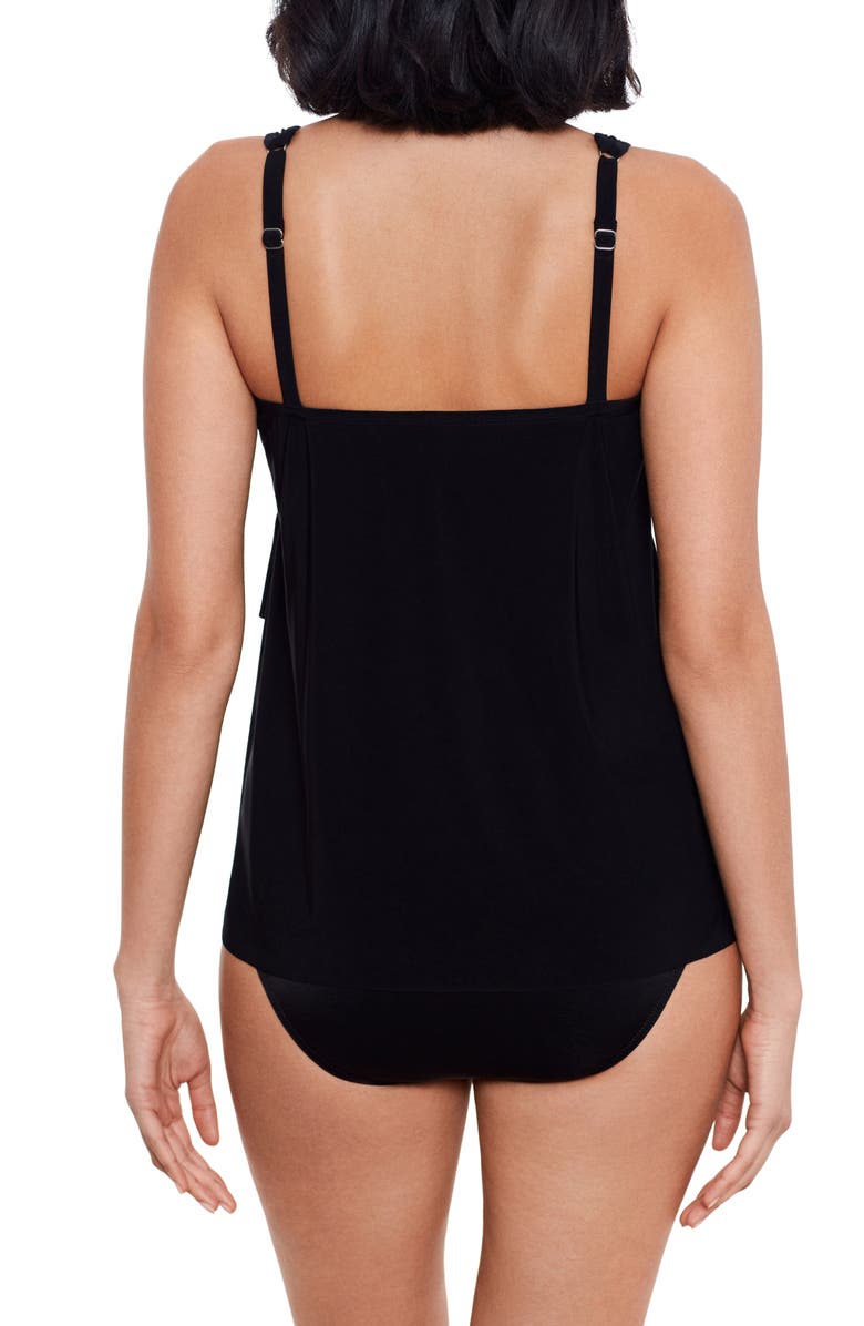 Miraclesuit<sup>®</sup> Illusionist Tankini Top, Alternate, color, Black