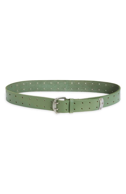 WTF Double Cross Leather Belt