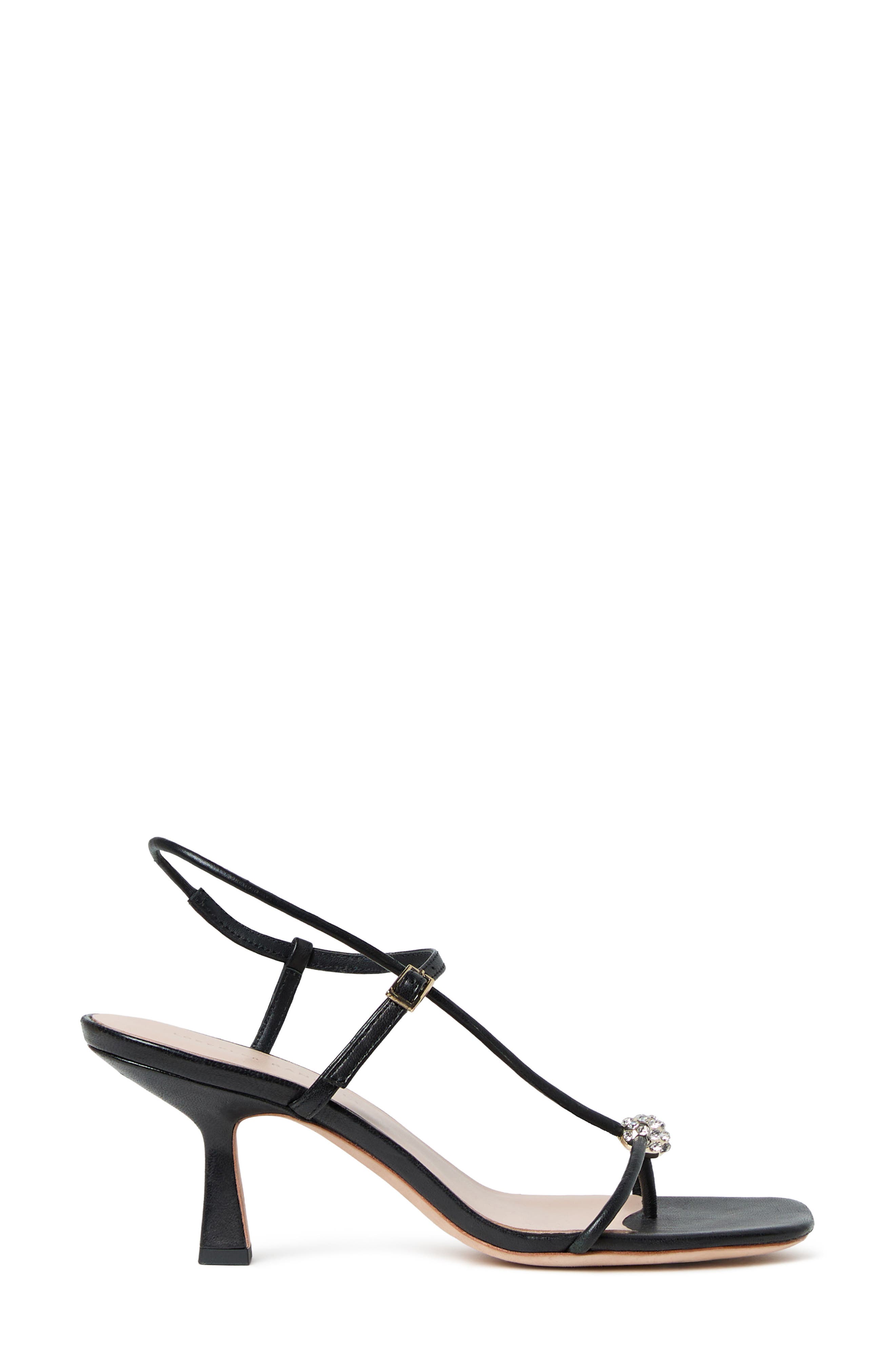 Loeffler Randall Triana Slingback Sandal, Alternate, color, Black/ Gold Crystal