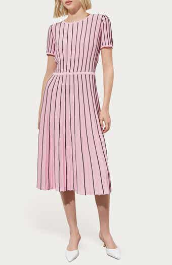 Ming Wang Short Sleeve Fit & Flare Dress