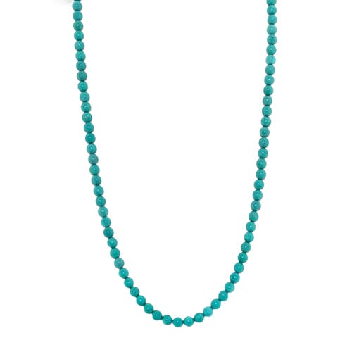 Donatello Gian 30 Inch Ball Necklace In Turquoise