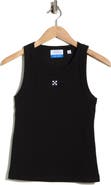 Off-White Fitted Ribbed Crop Tank
