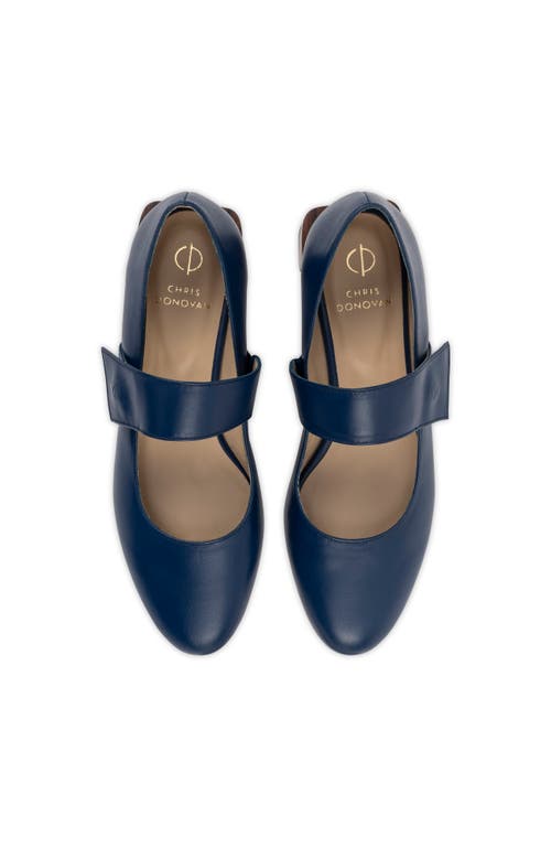 Chris Donovan Footwear Fable Mary Jane In Blue