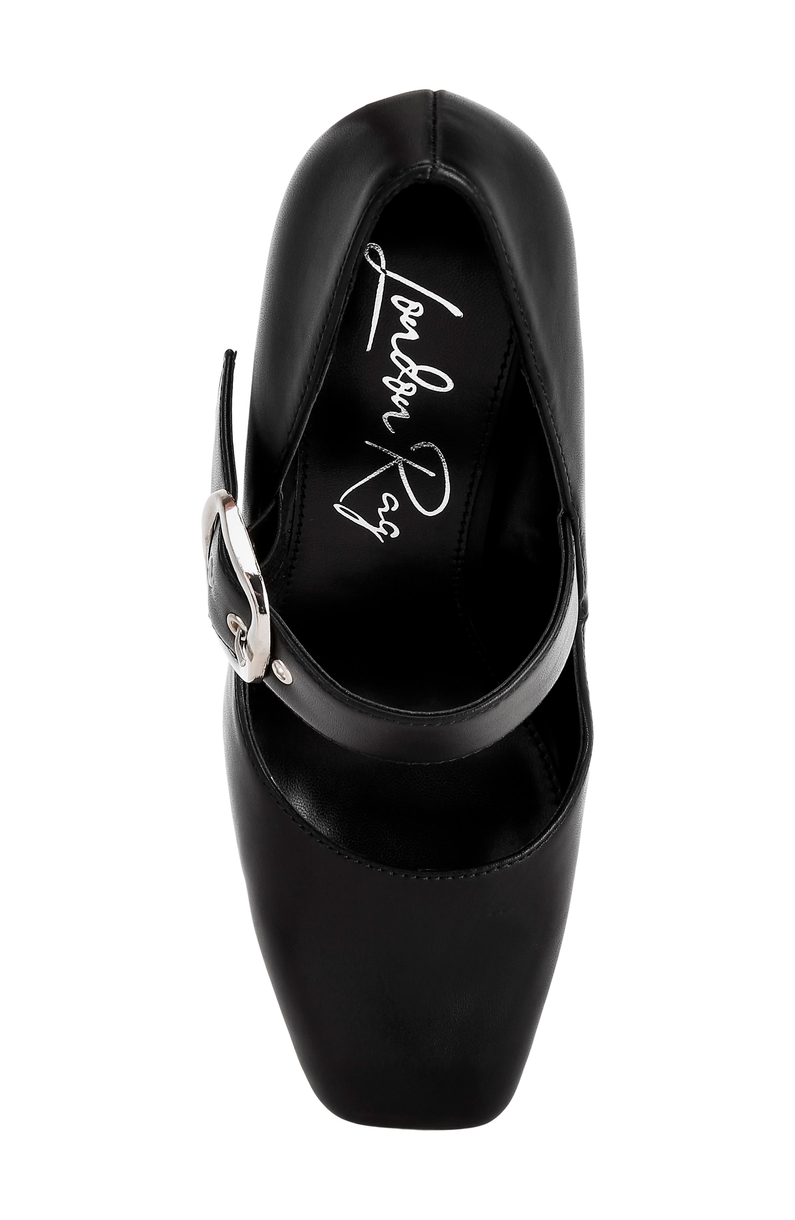 Mayuza Leather Mary Jane Pump, Alternate, color, BLACK SMOOTH