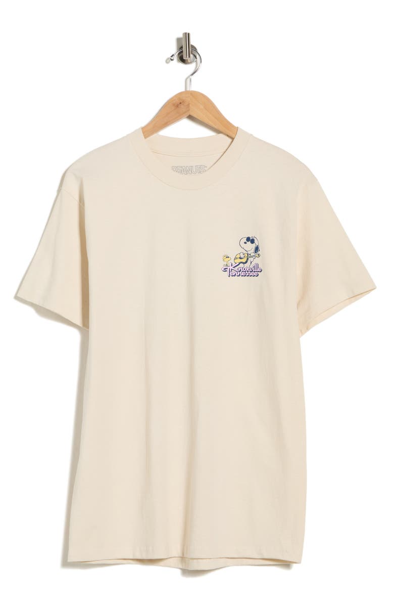 The Forecast Agency Peanuts<sup>®</sup> Knoxville Cotton Graphic T-Shirt, Main, color, Cream