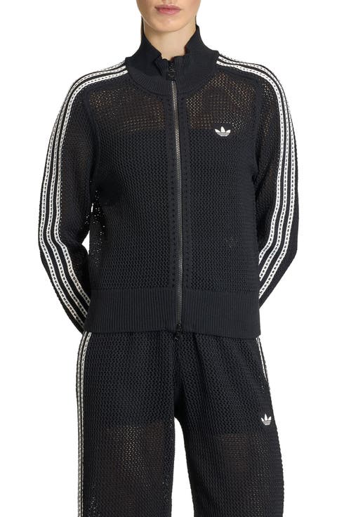 Open Knit Track Jacket