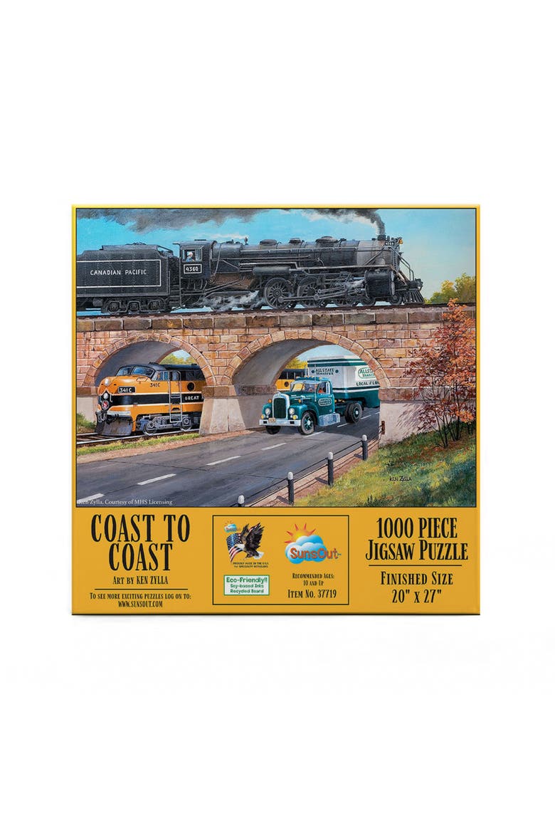 Coast to Coast 1000 piece Jigsaw Puzzle for Adults, Alternate, color, Multicolor