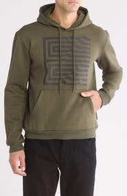 T.R. PREMIUM Abstract Fleece Graphic Hoodie