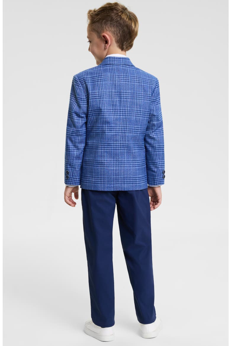 Kids' Two-Piece Suit & Dress Shirt Set, Alternate, color, BLUE/NAVY