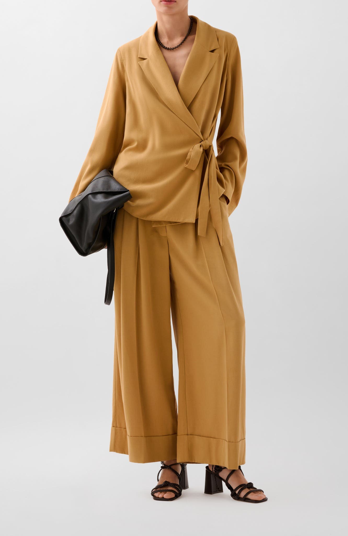 Tencel Belt Blazer - image 2