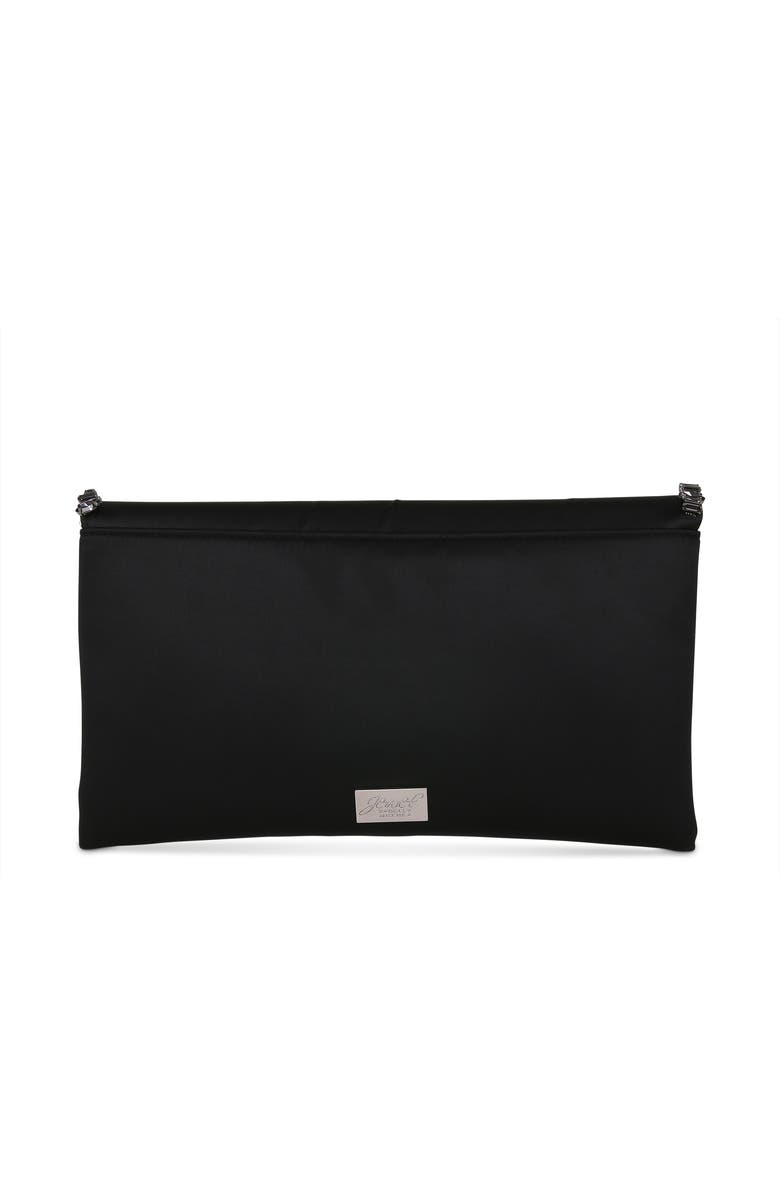 Jewel Badgley Mischka Mika Mix Crystal Neckline Envelope, Alternate, color, Black