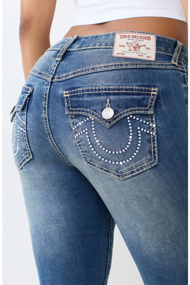 Becca Flap Bootcut Jeans, Alternate, color, MEDIUM OCEAN STORM WASH