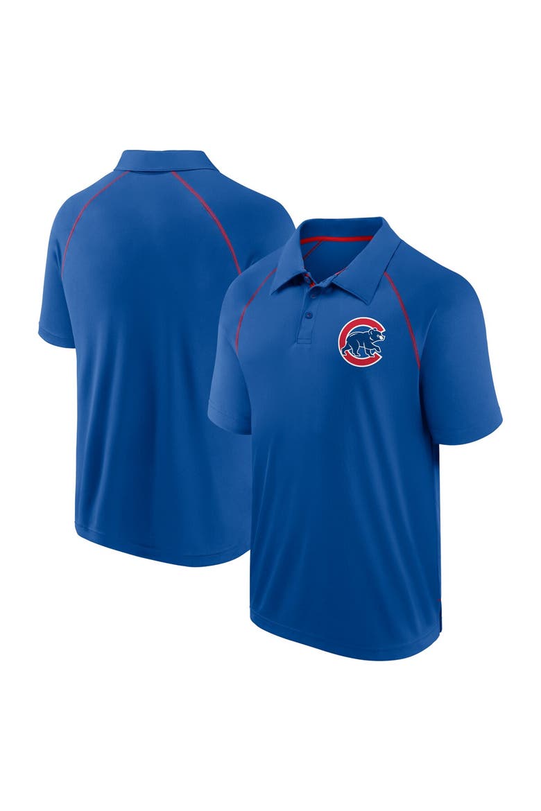 Men's Fanatics Royal Chicago Cubs Strong Alone Raglan Polo, Main, color, Royal