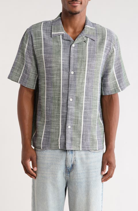 Sunset Cotton Slub Camp Shirt