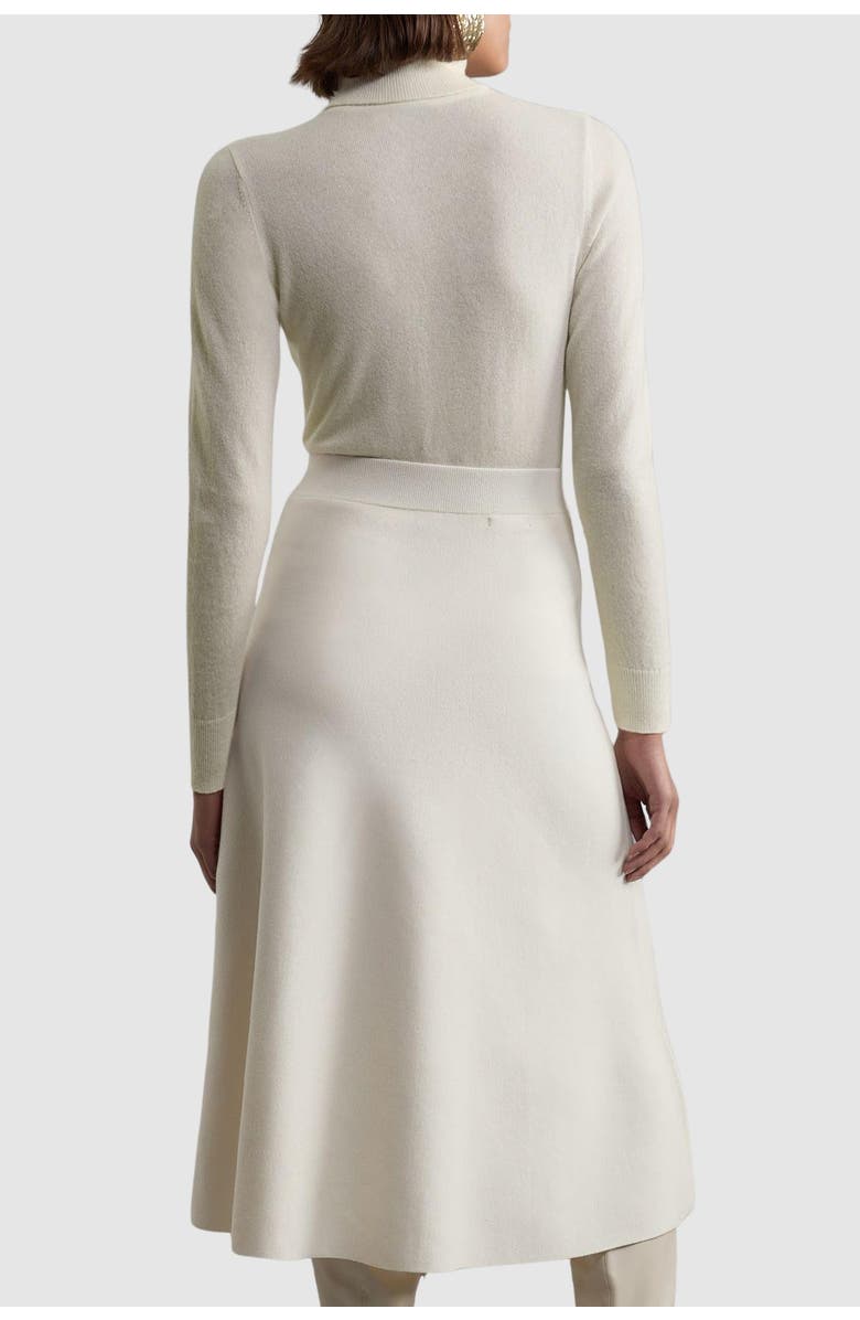 Karen Millen Milano Knit Full Midi Skirt, Alternate, color, Cream