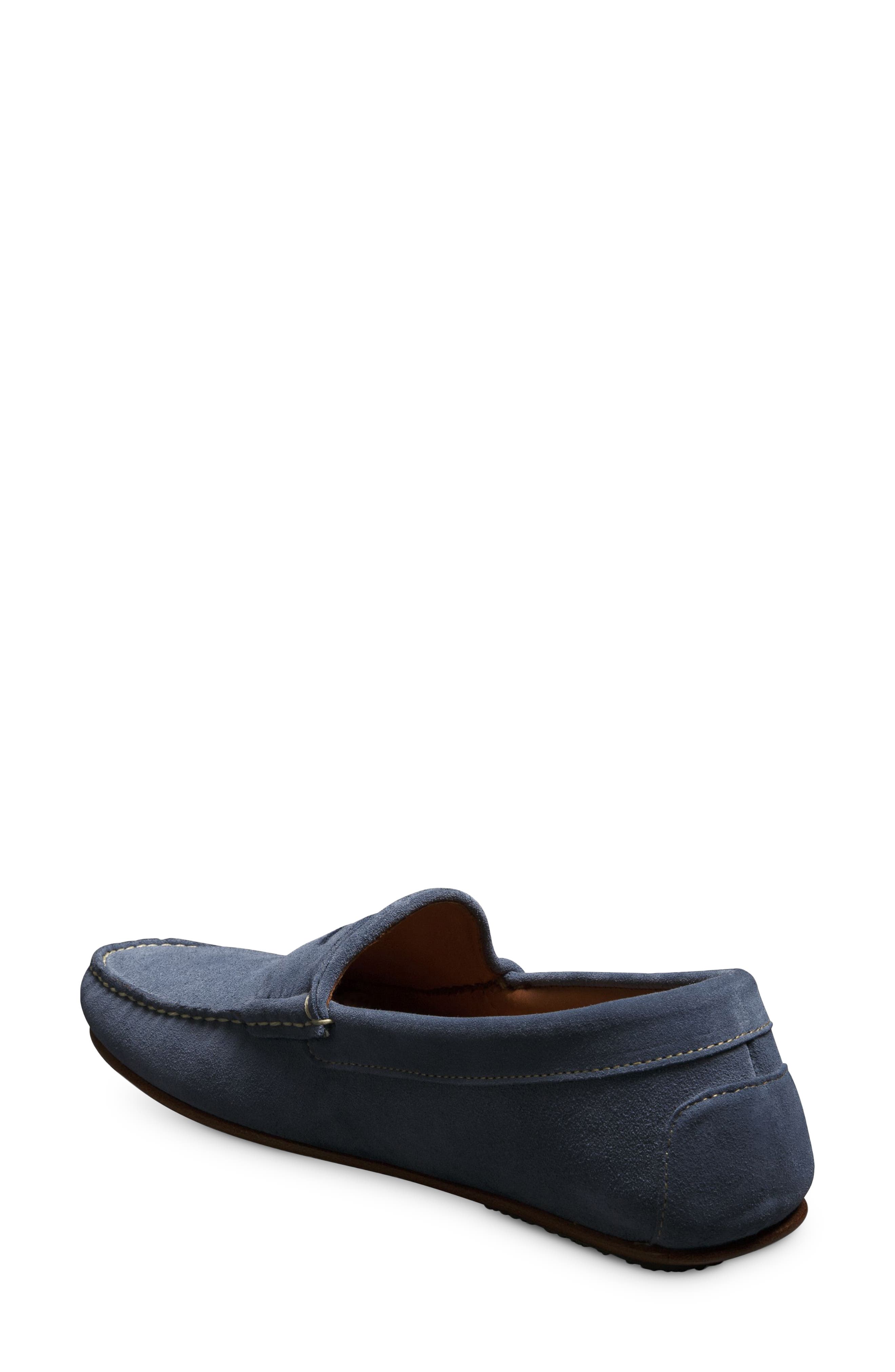 Allen Edmonds Supersport Moc Toe Penny Loafer, Alternate, color, Denim Suede